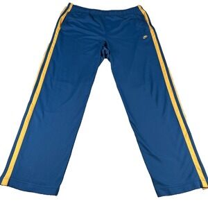 Nike VTG Wide Leg Track Pants Mens XXL Blue Athleisure Y2K Streetwear Sporty